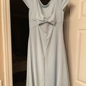 Baby blue dress